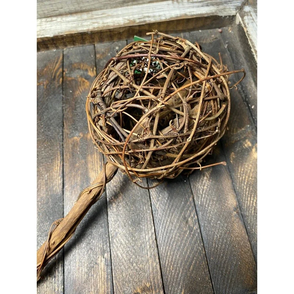 Garden Isle Decorative Twig Sphere Wand Natural Rustic Home Decor